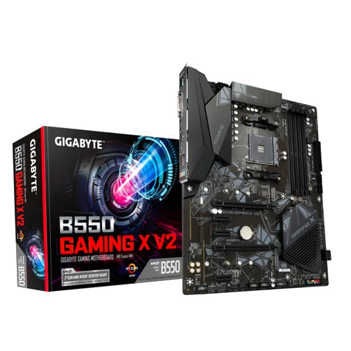 Gigabyte B550 Gaming X V2 (AMD Ryzen 5000/B550/ATX/M.2/HDMI/DVI/USB 3.1 Gen 2/DDR4/ATX/Gaming Motherboard), 128 GB