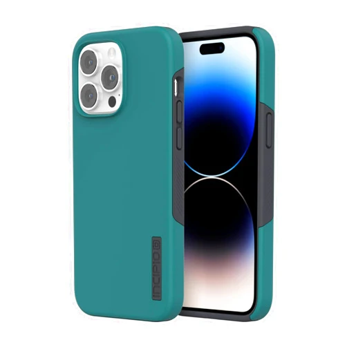 Incipio DualPro Phone case, Slim, Durable and Stylish Multi-Layered Protection - Teal/Asphalt Grey (WM-IPH-2051-TLAS)