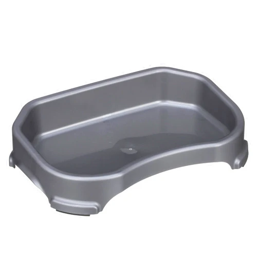 Neater Pet Brands Big Bowl - Extra Large Bowl for Cats or Small Dogs - Large Surface Area (8 Cups Capacity, Gunmetal Grey)