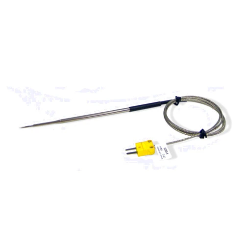 Cooper-Atkins 50360-K Type K Oven Needle Thermocouple Probe with Stainless Steel Overbraid Cable, -40 to +500 degrees F Temperature Range