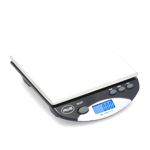 American Weigh Scales Bench Series Precision Digital Kitchen Weight Scale, Food Measuring Scale, 1kg x 0.1g, AMW-1000-BLK