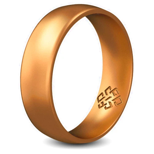 Knot Theory Breathable Silicone Wedding Rings for Men & Women | Black Rose Gold Silver Blue Red Rubber Wedding Bands for Him & Her Size 4, 5, 6, 7, 8, 9, 10, 11, 12, 13, 14, 15, 16