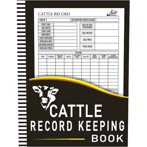 By Tyne Castro (Author) Cattle Record Keeping Book: Cattle Record Keeping Cow Calf Log Book | Cattle Breeding, Calving, and Livestock Management Book | Cow Income & Expense Ledger