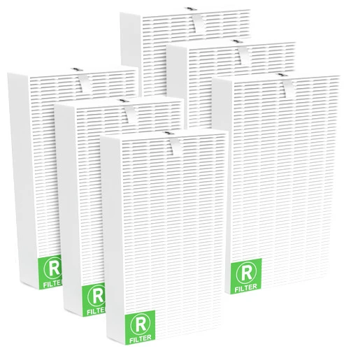 LANTINY HPA300 HEPA Filter R Replacement for Honeywell HPA300 Air Purifier Filters Compatible with Honeywell HPA300 HPA200 HPA100 and HPA5300 Series, HRF-R3, HRF-R2, HRF-R1, 6 Pack