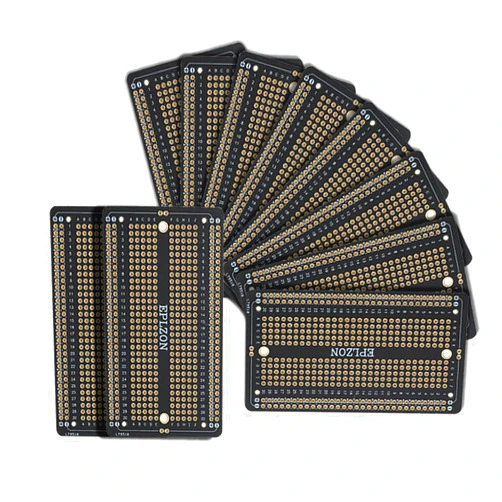 EPLZON 10 Pcs Solderable Breadboard PCB Board Gold-Plated Solder Breadboard for DIY Electronics Projects Apply to Soldering Projects 3.5
