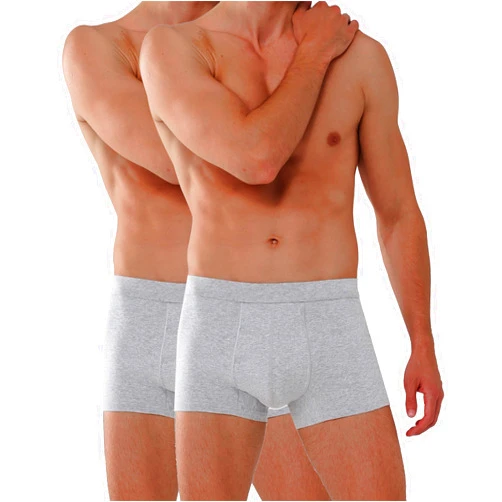 KARSWATT Washable Absorbency Urinary Incontinence Underwear for Men Reusable Leak Proof Boxer Briefs for Bladder Leak Protection 2 Pack (Medium, Gray)