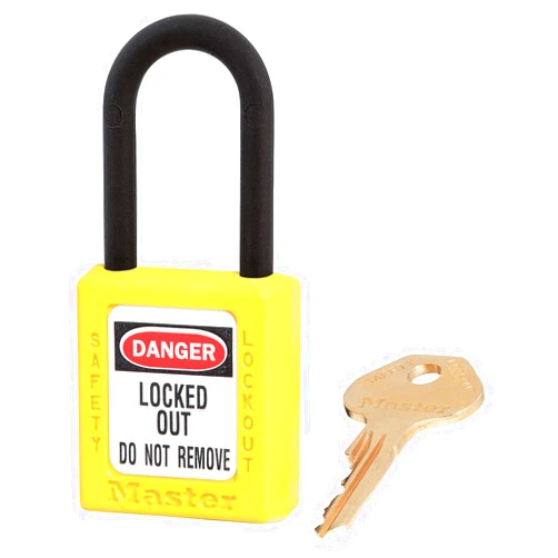 MASTER LOCK Lockout Padlock,KA,Yellow,1-3/4