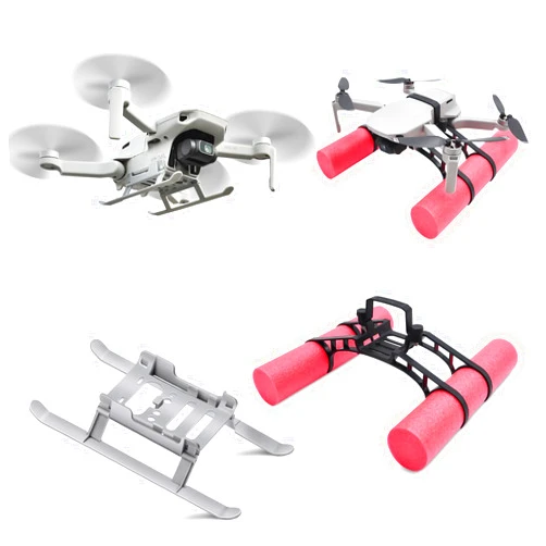Cajjalororc Mini 4K Landing Gear Leg & Water Landing Gear for DJI Mini 2 SE/Mini 2/ Mavic Mini/Mini SE/Mini 4K Accessories, Foldable Extender Drone Landing Gear Combo