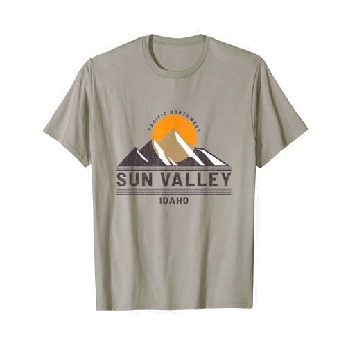 Pacific Northwest Adventure Company. Vintage Sun Valley Idaho - Vacation Souvenir T-Shirt