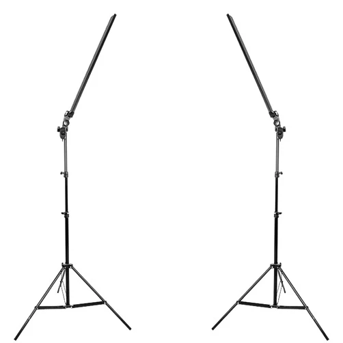 PUFAN Video Light Stick Kit, 30W 5500K Dimmable Photography Lighting Kit with 79-inch Light Stand, for Photographic Video, TIK Tok, YouTube, Video Conferencing, Live Streaming (2-Pack)