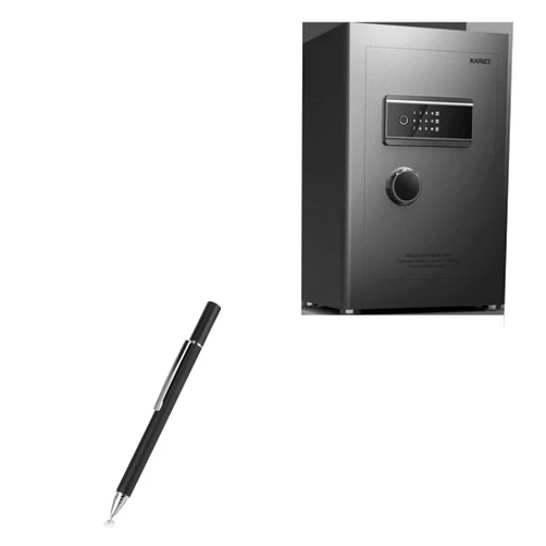 BoxWave Stylus Pen Compatible with KAPUCI Fingerprint Safe Box 2.7 Cuft - FineTouch Capacitive Stylus, Super Precise Stylus Pen - Jet Black