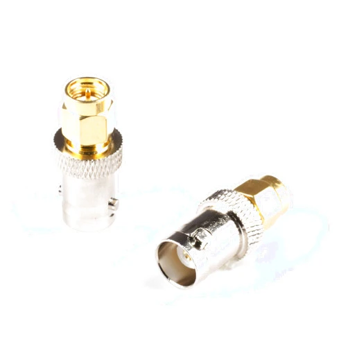 THE CIMPLE CO Gold SMA Male to BNC Female Adapter - 4 Pack Coupler - Male to Female Coaxial (RF) Connector, Compatible with RF, SDI, HD-SDI, CCTGV, Camera