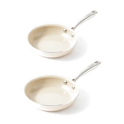 Redchef Ceramic Non Stick Egg Pans, Nonstick Frying Pan Skillet, 8, 9.5 inch Cooking Pan Non Toxic with Stay Cool Handle for Induction, PTFE & PFAS & PFOA Free, Dishwasher/Oven Safe