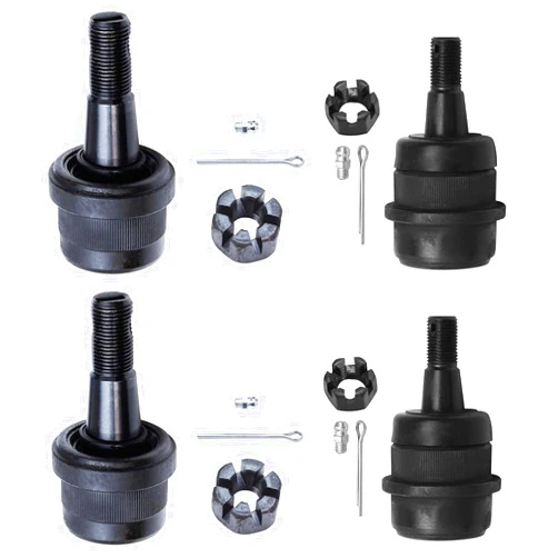 Detroit Axle - 4pc Front Ball Joints for 2007-2017 1999-2004 Grand Cherokee, Jeep Wrangler, 2018 Wrangler JK, 2 Upper Ball Joints 2 Lower Ball Joints Replacement
