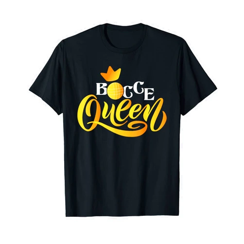 Funny Bocce Ball Shirts Bocce Queen - Lawn Bowling Game Boule Ball Game Enthusiast T-Shirt