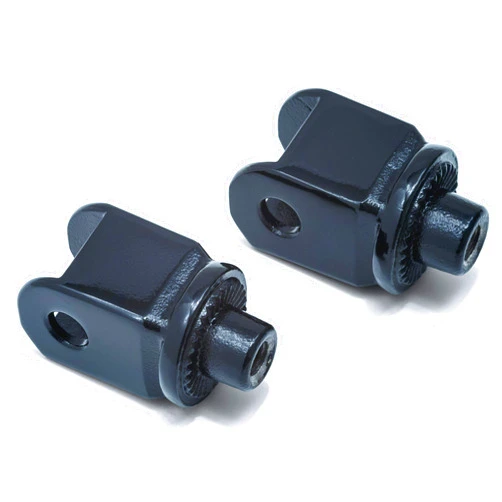 Kuryakyn 8863 Splined Male Mount Peg Adapters for Front Footpegs and Floorboards: 1996-2018 Honda Motorcycles, Gloss Black, 1 Pair