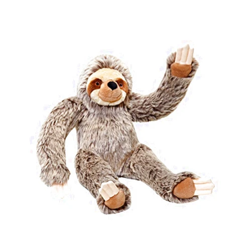 Fluff & Tuff Fluff and Tuff Tico Sloth Plush Dog Toy, Large, 15-Inches