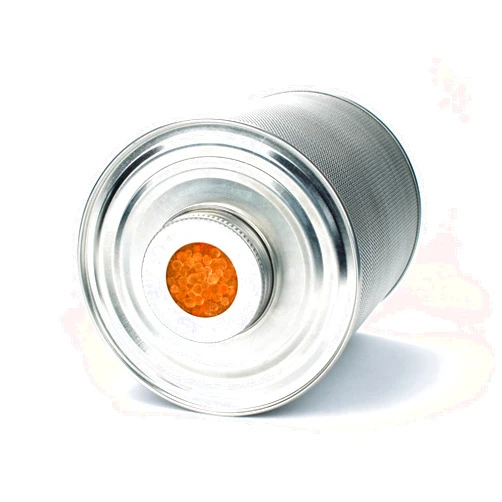 HYDROSORBENT® Silica Gel Dehumidifier Canister (750 Grams) for Gun Safes & Safe. Orange to Clear Indicating Moisture Absorbers for Cabinets & Lockers. Reusable Silica Gel Can Made in USA