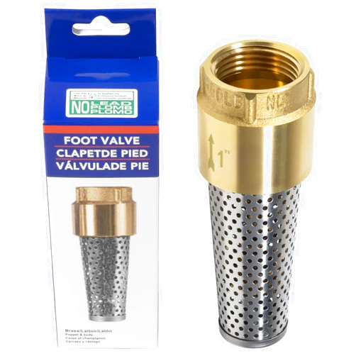 Sunluway No-Lead Brass Foot Valve Heavy Duty Backflow Preventer 1