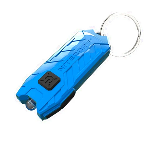 Nitecore Tube V2.0 Keychain Flashlight, 55 Lumen USB Rechargeable Ultralight Lightweight (Azure)