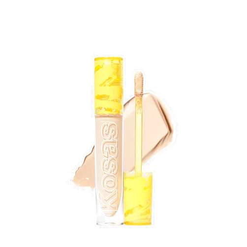 Kosas Revealer Concealer - Medium Coverage Makeup with Hyaluronic Acid, Conceals Dark Circles Under Eyes, Dark Spots and Blemishes + Brightens, Hydrates, Long-Lasting & Vegan, (Tone 04 N)