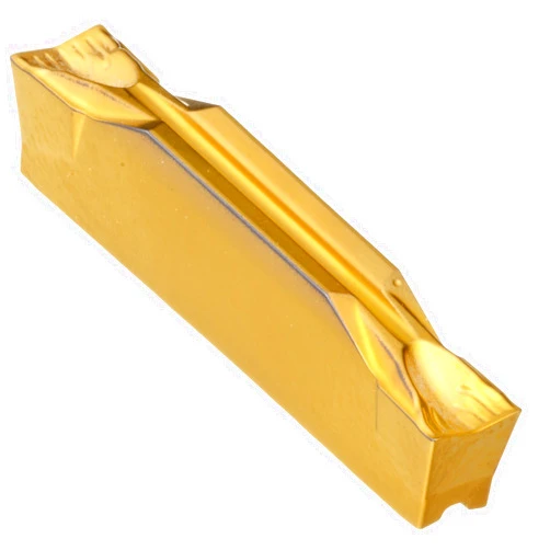 Sandvik Coromant CoroCut 2-Edge Carbide Parting Insert, GC2135 Grade, Multi-Layer Coating, CF Chipbreaker, 2 Cutting Edges, N123H2-0400-0001-CF, 0.0059