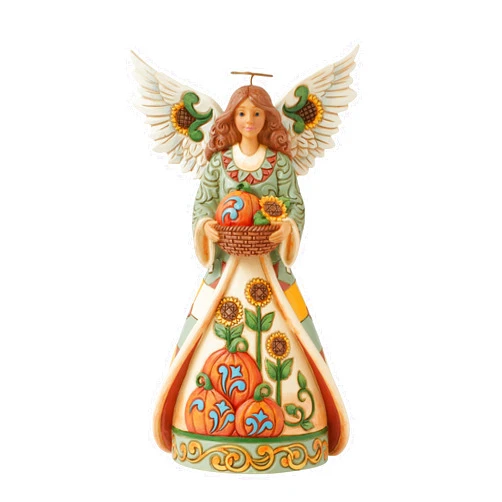 Enesco Jim Shore Heartwood Creek Harvest Angel with Sunflowers Figurine, 8.35 Inch, Multicolor