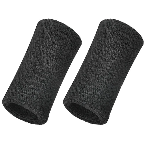 Willbond 6 Inch Wrist Sweatband Sport Wristbands Elastic Athletic Wrist Bands for Sports 2 Pieces