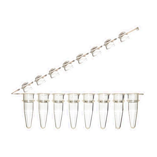 ProAmp™ 0.2mL 8-Strip PCR Tubes w/Caps (0.2ml, Attached Hinged Dome Cap)