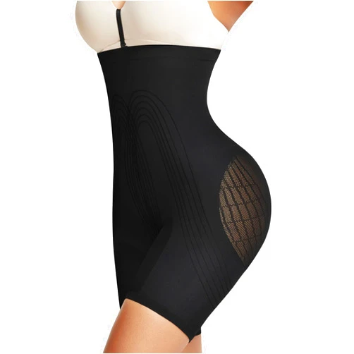 FeelinGirl Tummy Control Shapewear High Waisted Thigh Slimming Faja Body Shaper Shorts for Women