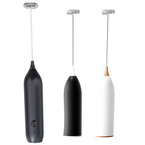 Topyet 3 Pcs Handheld Milk Frother Rechargeable with Stainless Steel Whisk Powerful Coffee Frother for Coffee Latte, Cappuccino, Mocha, Macchiato, Frappe and Protein Powder