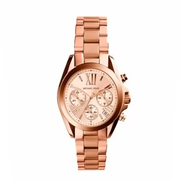Michael Kors Mini Bradshaw Stainless Steel 36mm Chronograph Watch Rose Gold Tone/36MM