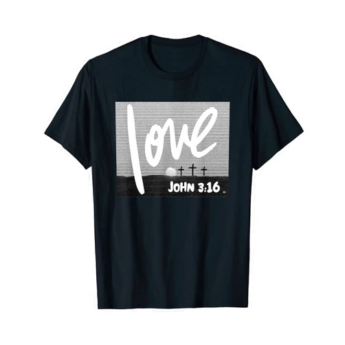 VISIT THE STORE TEENAGER LOVE RR JOHN 3:16 LOVE/ Cool Christian Faith Teenagers T-Shirt