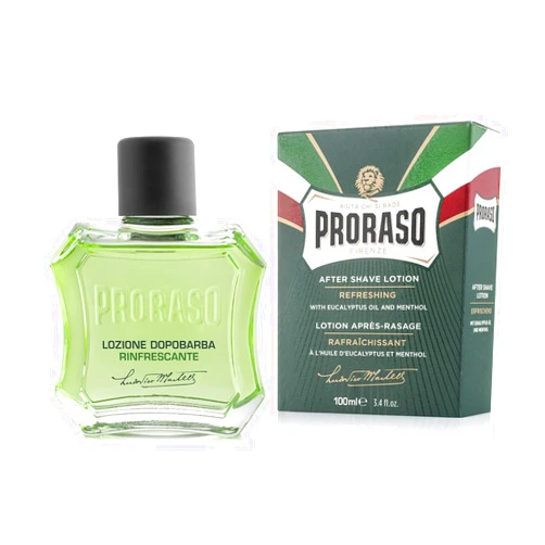 Proraso After Shave Lotion for Men, Refreshing and Toning with Menthol and Eucalyptus Oil, 3.4 Fl Oz (Pack of 1)