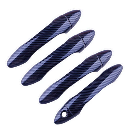 MENDX Exterior Door Handle Cover for Kia Forte K3 Cerato 2013-2017 Carbon Fiber Exterior Door Handle Cover Trim Car Accessories