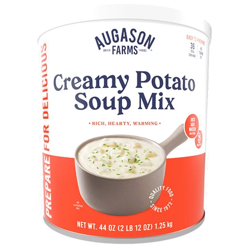 Augason Farms Creamy Potato Soup Mix Can, Emergency Food Supply, Everyday Meals, 36 Servings