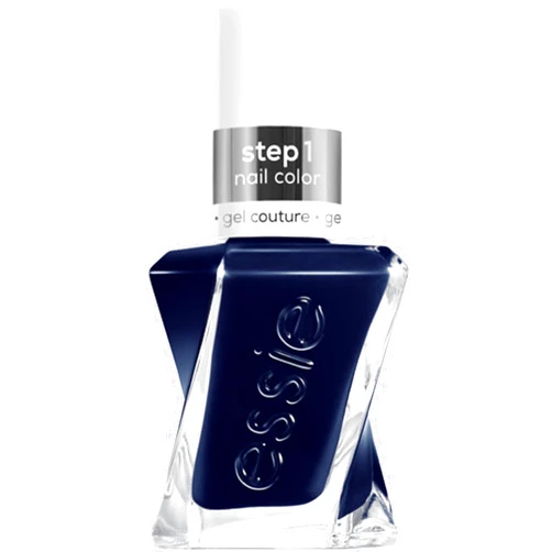 Essie Gel Couture Long-Lasting Nail Polish, Vegan, Navy Blue, Caviar Bar, 0.46 fl oz