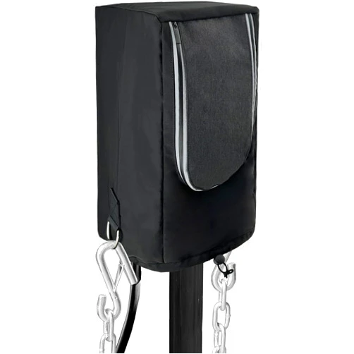 Chanvoo Electric Tongue Jack Cover- 3 Layer Oxford Fabric Universal Trailer RV Electric Tongue Jack Protective Cover- Adjustable Drawstring with D Rings (18 x 9 x 7.5 Inch)
