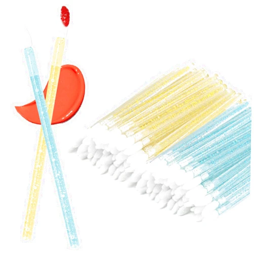 Unaone Lip Brush - 100PCS Disposable Lip Wands, Makeup Applicators for Lipstick, Lip Gloss Balms Scrubs Concealer, Perfect Makeup Applicators Tool