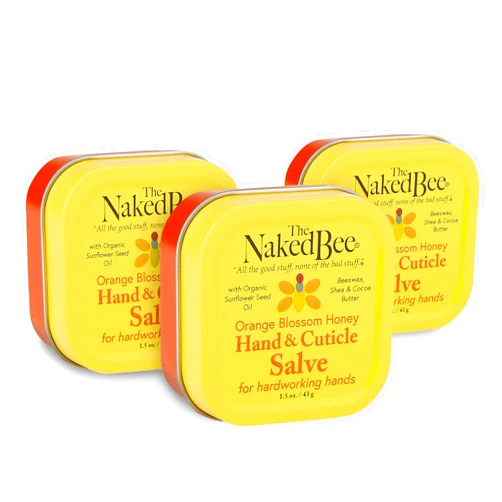 The Naked Bee Orange Blossom Honey Hand Salve (1.5 Oz) - 3 Pack