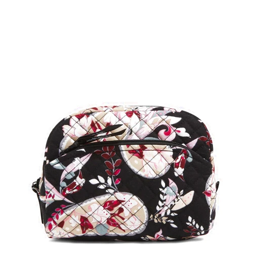 Vera Bradley Women's Cotton Medium Cosmetic Makeup Organizer Bag