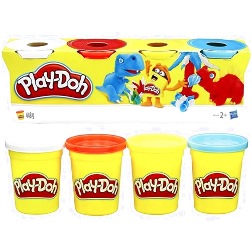 Play-Doh Tubs, Assorted, 25.4 x 6.3 x 7.1 centimeters