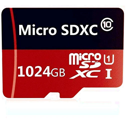 Genhao Micro SD Card 1024GB Micro SDXC UHS-I Card High Speed Memory Card Digital Cameras Cellular -Phones-Tablet GPS PCs Class 10 Full HD Video, with a SD Card Adapter (1024GB-D)
