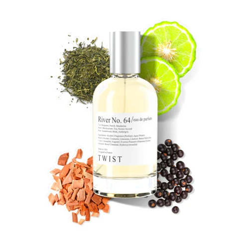 Twist River No. 64 Inspired by Silver Mountain, Long-Lasting Perfume For Women & Men, EDP - 100 ml | 3.4 fl. oz.