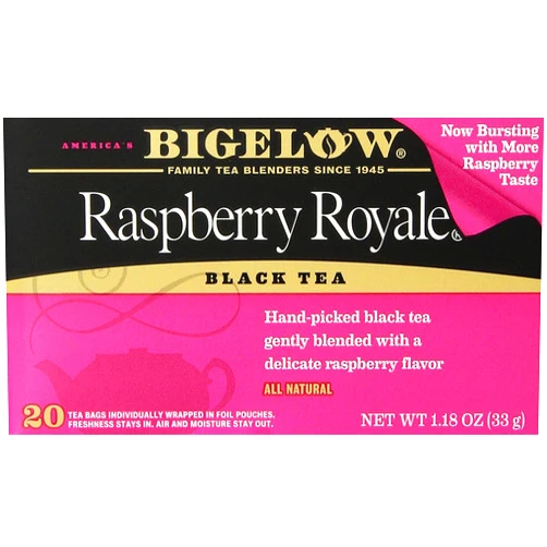 Bigelow Tea Raspberry Royale 20 Bags (Pack of 4)