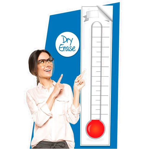 Lushleaf Designs Fundraising Goal Thermometer Chart - 11