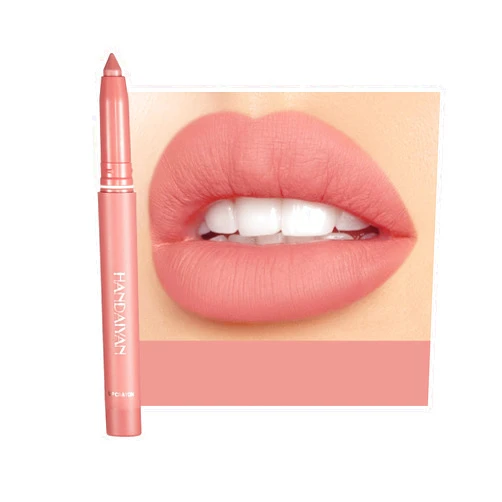 ZITIANY New Matte Crayon Lipstick with Free Sharpener, Mattes Velvet Lipstick Pencil Long Lasting Non Fading Lip Liner Lipstick, Gift For Women