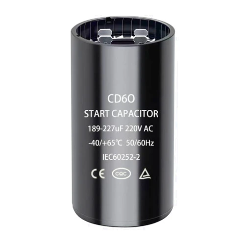 Generic 189-227 uf/MFD 220-250 VAC Round Start Capacitor ±20% 50/60 Hz CD60 Round Motor Well Pump Start Capacitor (189-227 uf/MFD)