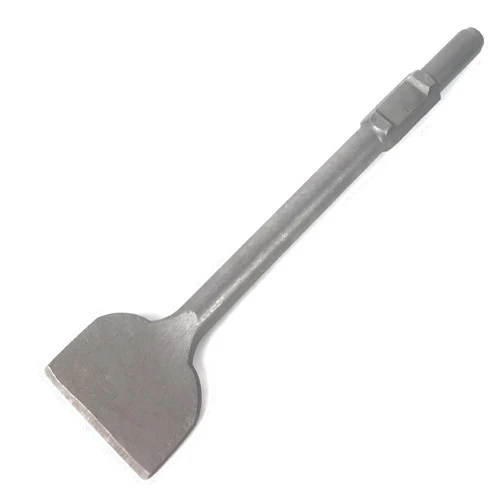 JACKCHEN 4 Inch Wide Tile & Removing Tile and Stone Chisel for hex.30mm Demolition Jack Hammers, 16 Inch Long, Alloy Steel Construction, 4