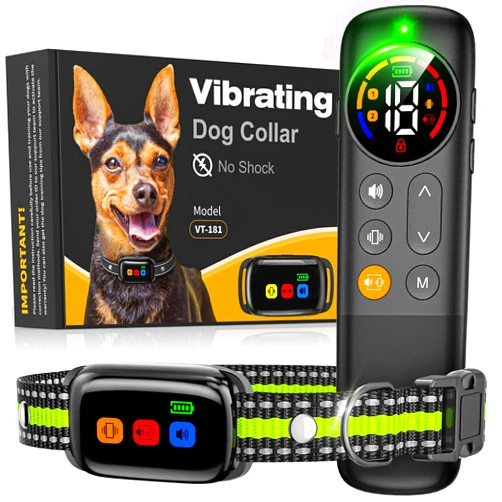 SODOG No Shock Dog Training Collar Vibrating Dog Collar with Remote 2000ft, Beep and Vibration Collar for Dogs 10-120lbs, Waterproof | Safe Lock | Painless&Humane to Stop Bad Behaviors